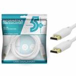 Cabo Displayport P/ Displayport- 5m - Branco