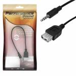 Cabo Estéreo P3 Macho P/ Usb Fêmea 25cm