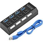 Hub Usb 3.0 - 4 Portas Chaveado C/ Led Indicador Ref. Fy376 Hu-03