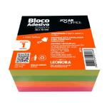 Bloco Adesivo Post-it Cubo C/ 400 Folhas Colorido 76mmx76mm
