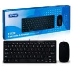 Teclado E Mouse Mini Com Fio Ref. Kp-te122