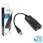 Adaptador Usb 3.0 P/ Rj45 Gigabyte 10/100/1000 Full-duplex Mod. Ul-1200