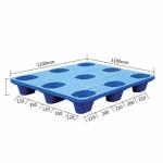 Palete De Plastico (1.10m X 1.10m) Azul Ref. Bom-001