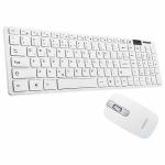 Teclado E Mouse Sem Fio 2.4 Ghz Branco Ref. Bk-s1000k
