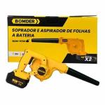 Soprador E Aspirador De Folhas A Bateria Ref. Bom-9709